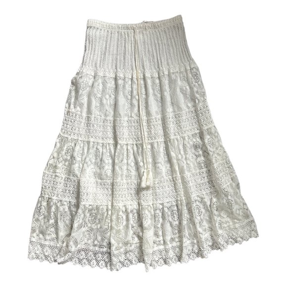 TODAY'S DESIGNER | White skirt | Summer | XL | - Picture 1 of 5